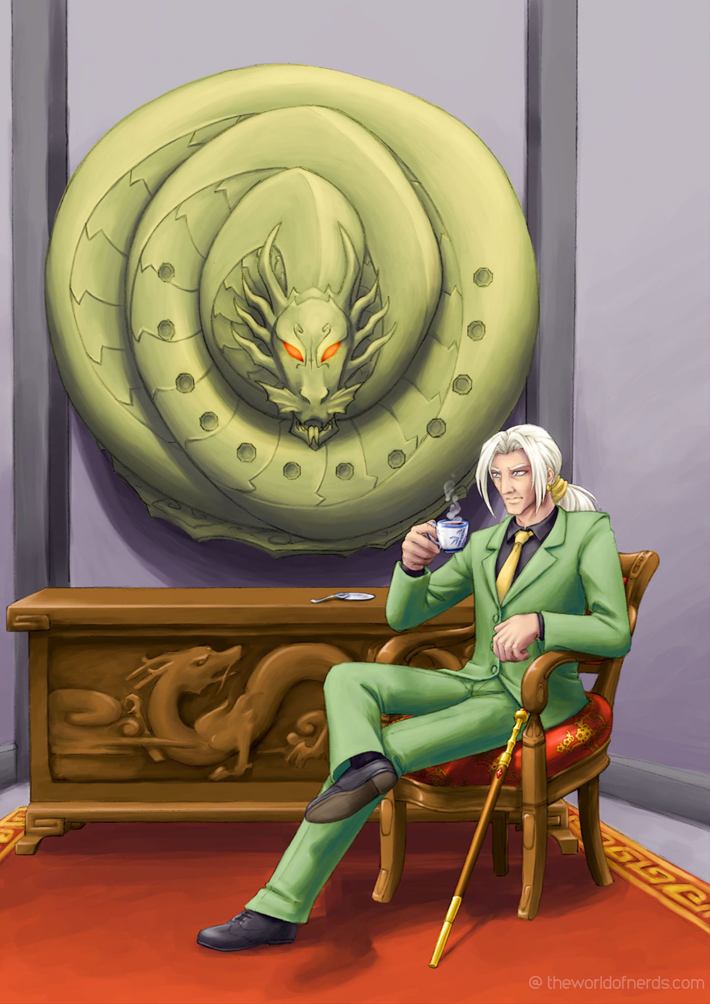 Anime Villain Character Poster A3+ Size – Premium Fantasy Animation Wall Art - The World Of Nerds