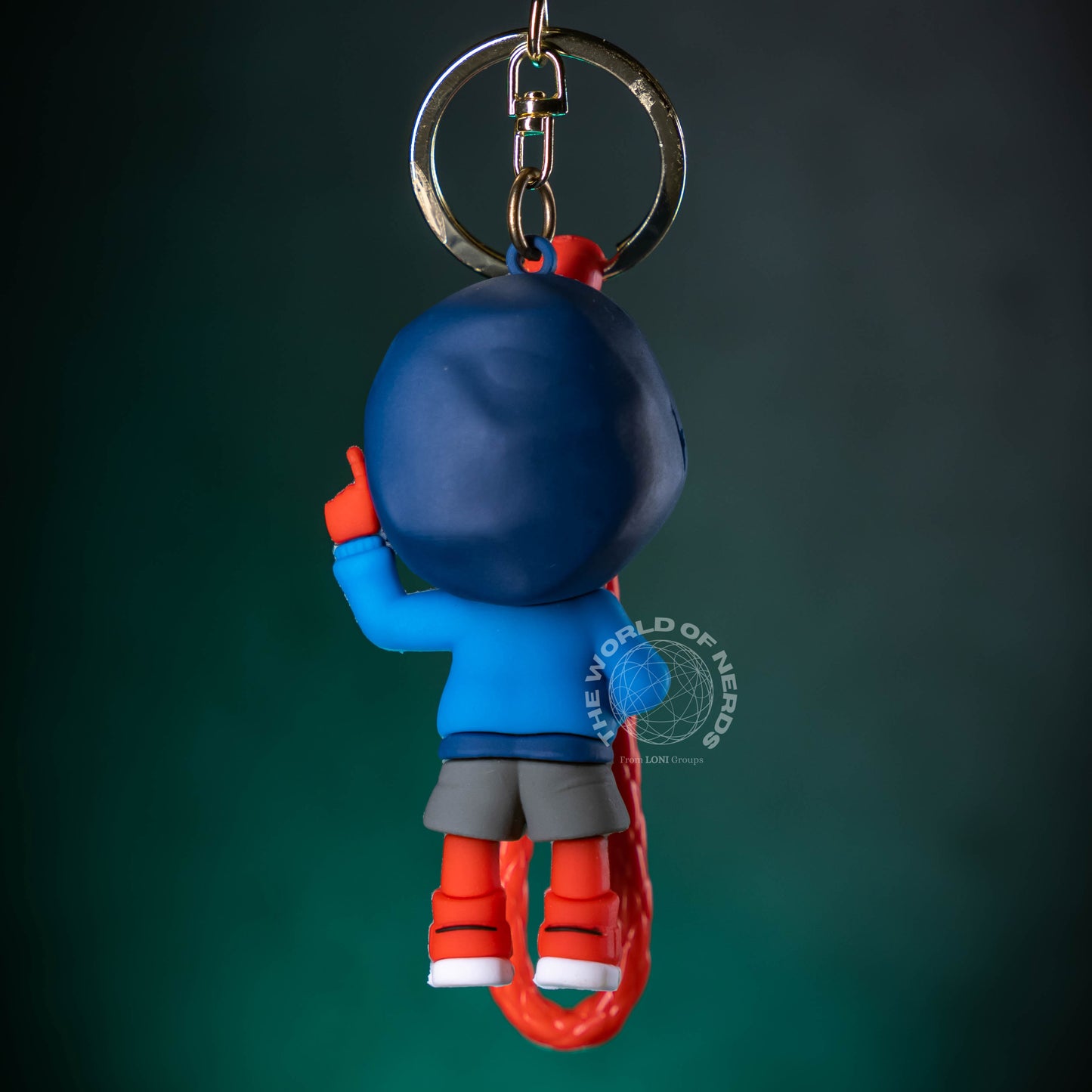 SPIDERMAN IN BLUE HOODY KEYCHAIN