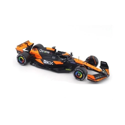 BBURAGO MCLAREN MCL 38 MIAMI GRAND PRIX 2024 WITH OSCAR PIASTRI SCALE - 1:24