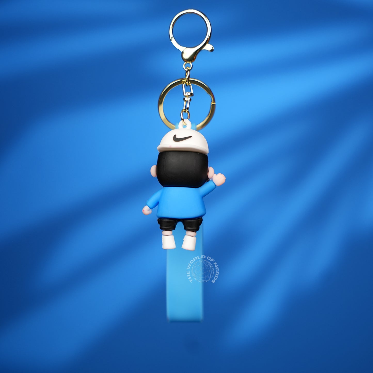 Shin Chan Blue Outfit Cartoon Strap Keychain