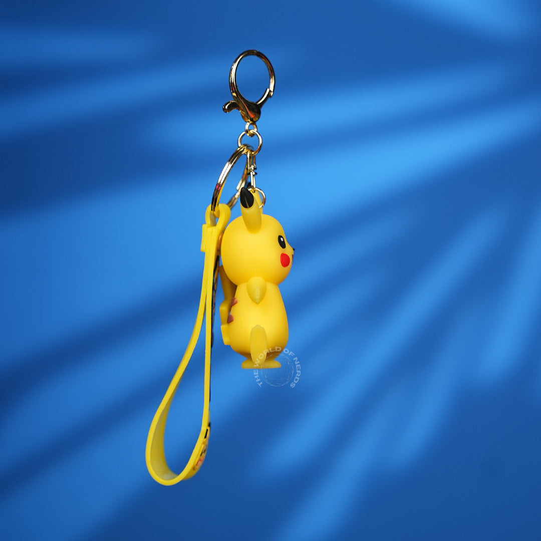 Pikachu Happy Pose Pokémon Strap Keychain