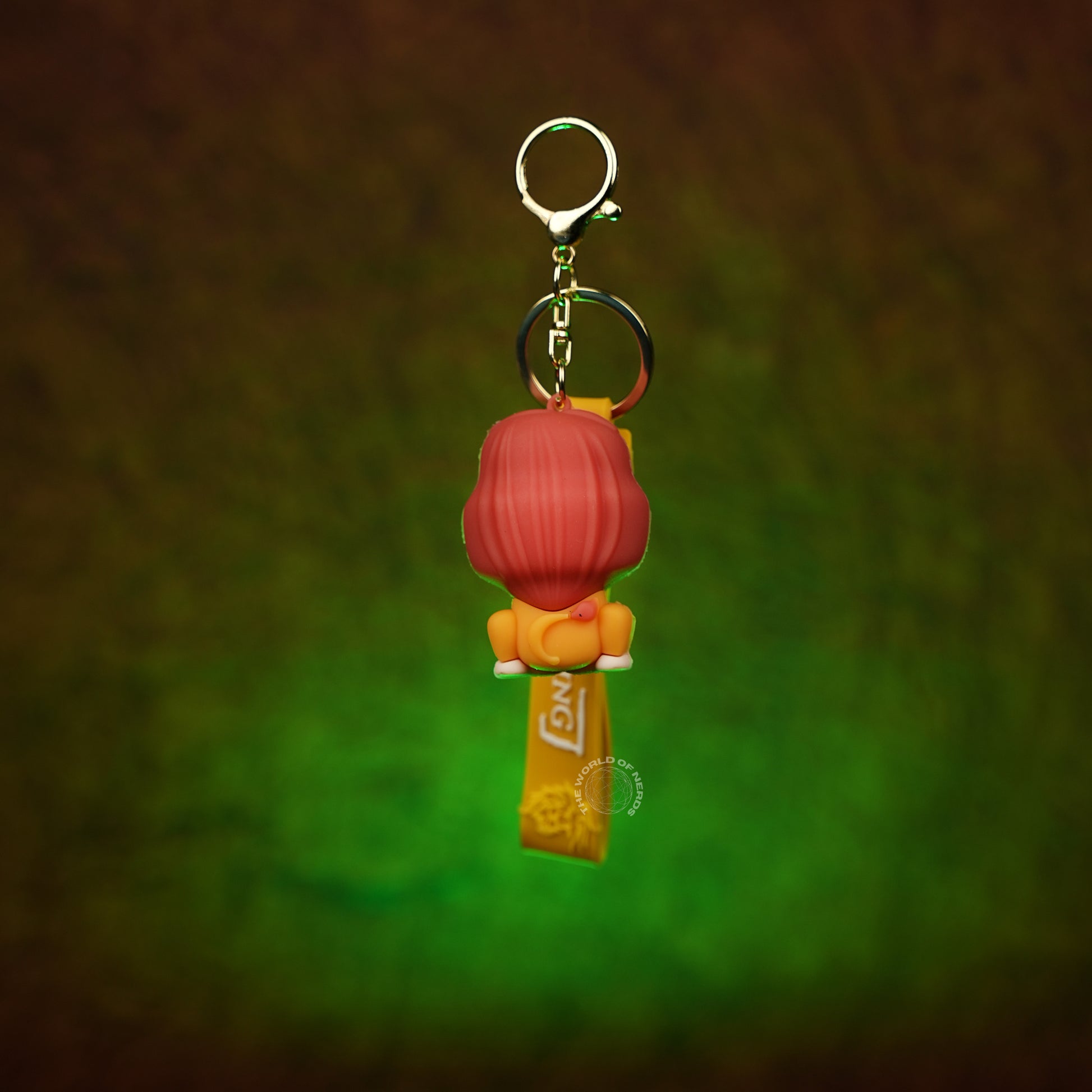 The Lion King Mufasa 3D Rubber Keychain with “Lion King” Strap - The World Of Nerds
