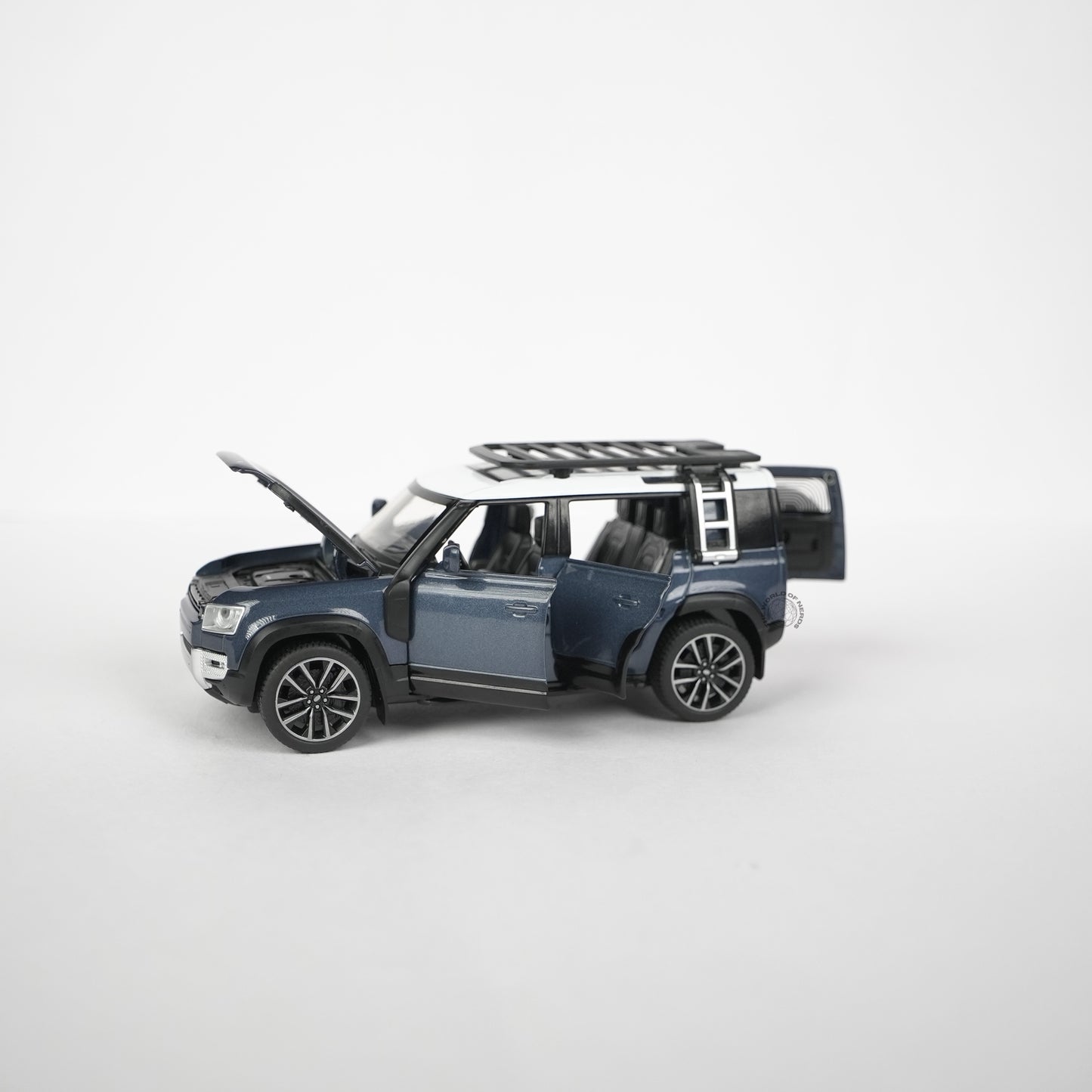 Land Rover Defender 110 Blue Model Car - 1:32 Scale Diecast