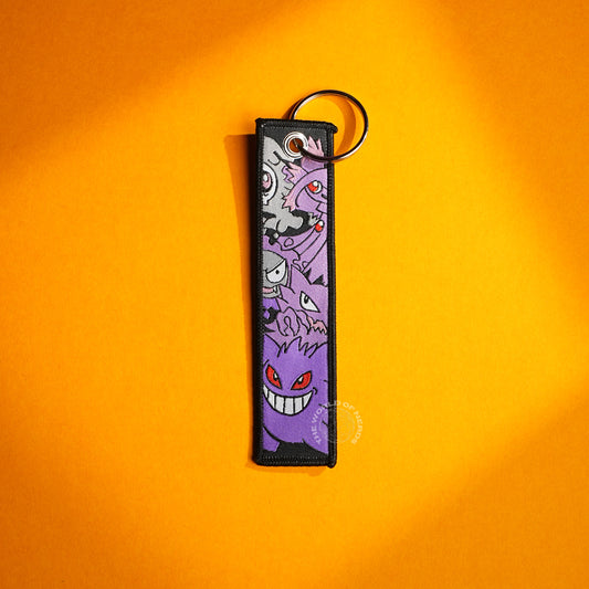 Gengar’s Haunted Smile: Ghostly Keychains with Fiery Eyes