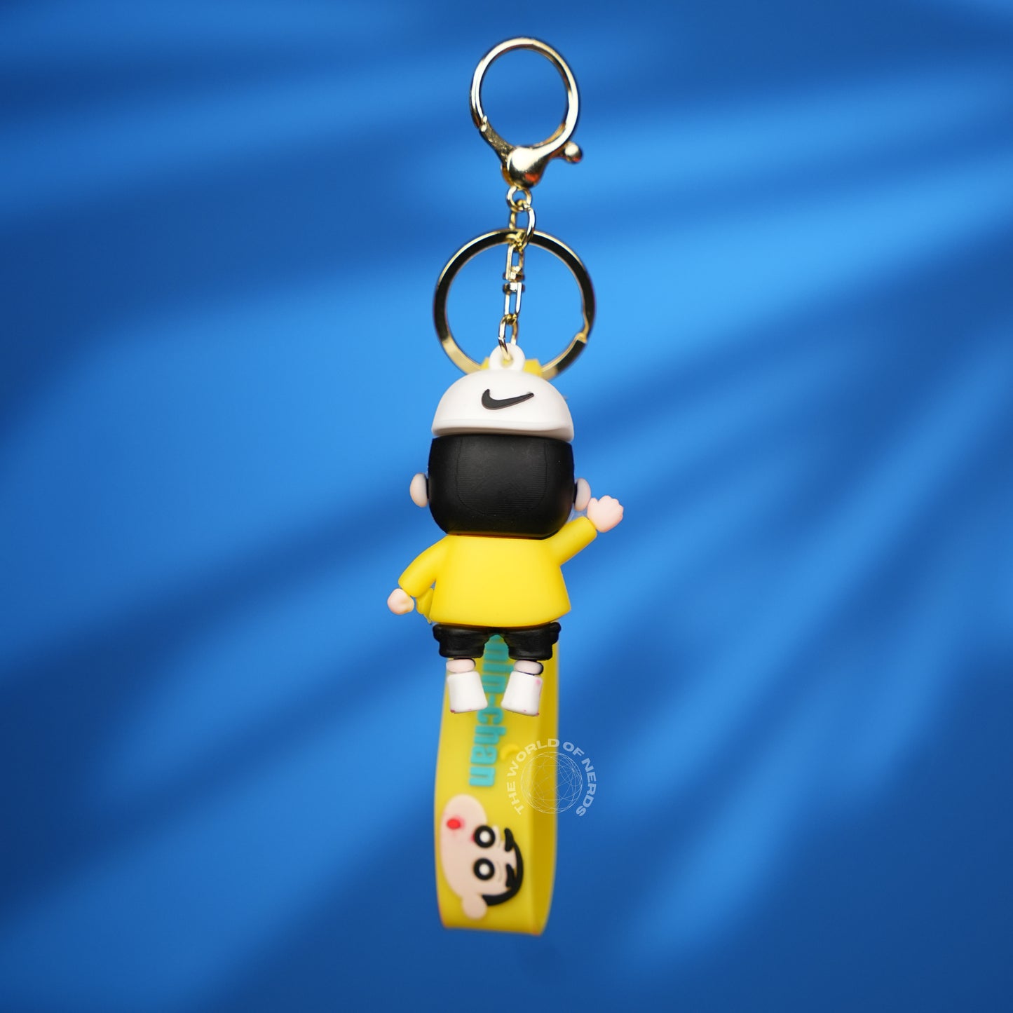 Shin Chan Yellow Outfit Cartoon Strap Keychain