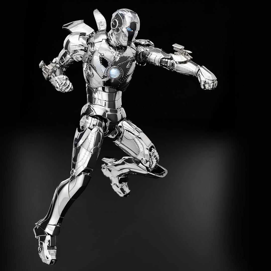 ZD Toys Chrome Iron Man Mark II Action Figure – Premium Metallic Collectible - The World Of Nerds