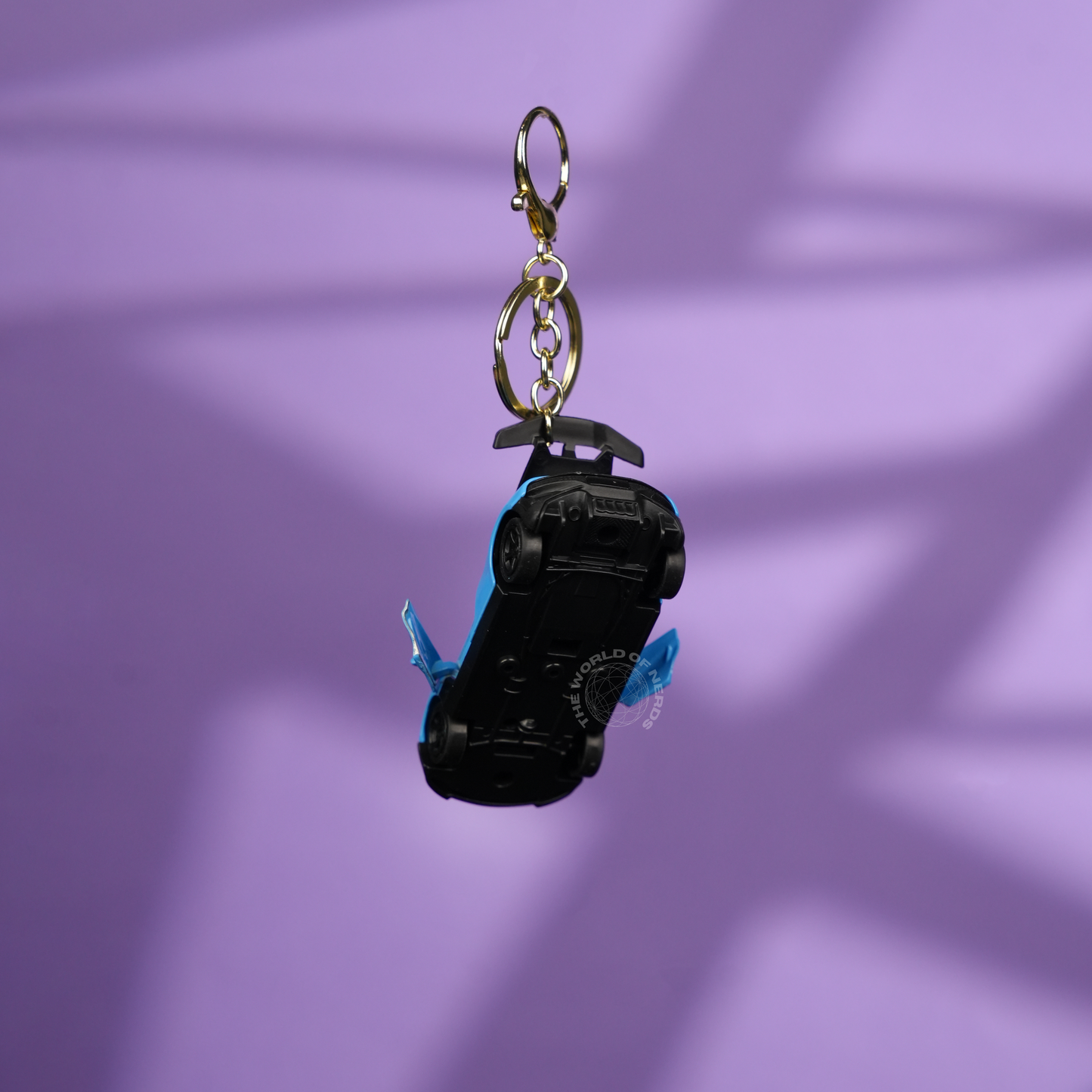 Blue Bugatti Car Keychain