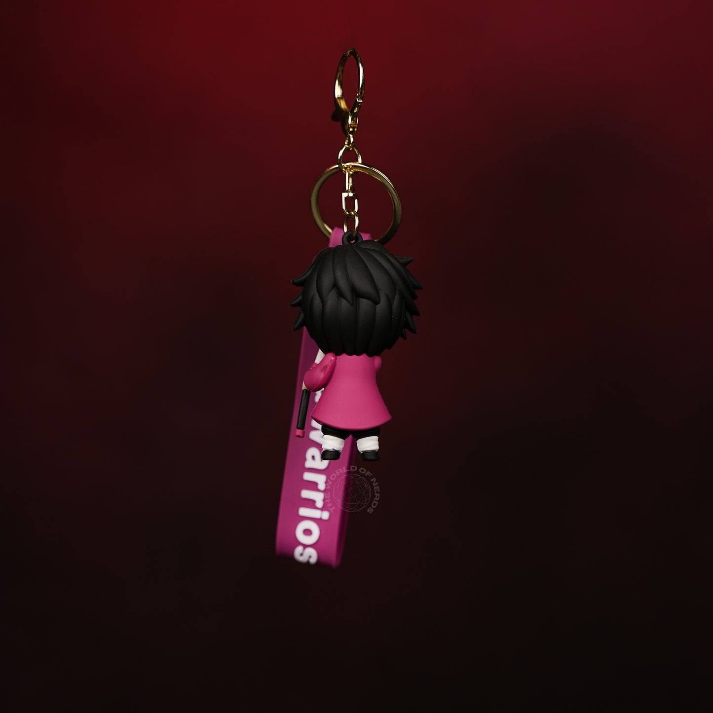 Giyu Tomioka Pink Sword Pose Anime Keychain