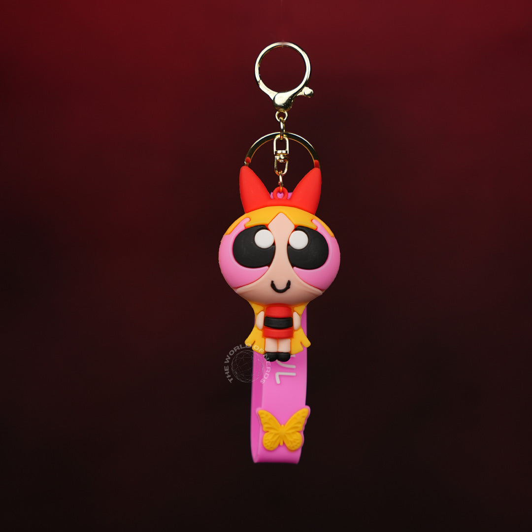 Blossom Powerpuff Girls Keychain