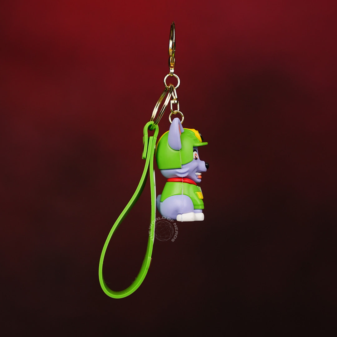 Rocky Paw Patrol Recycling Pup Keychain