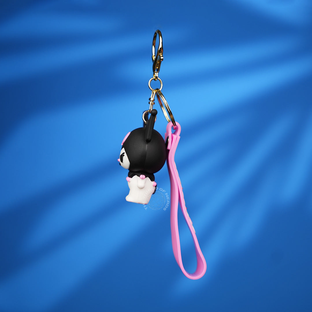 Kuromi Classic Cartoon Strap Keychain
