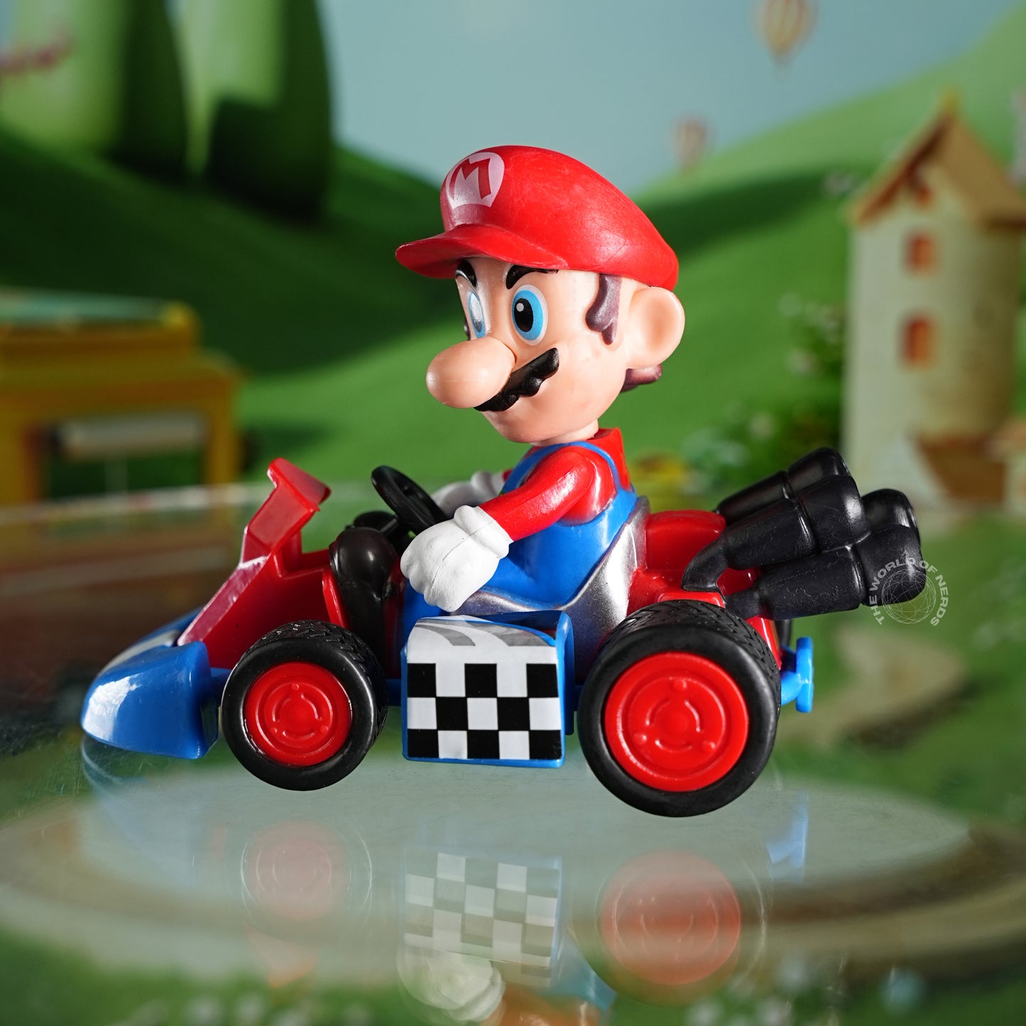 Mario Kart Action Figure with Racing Kar