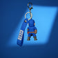 Captain America Classic Chibi 3D Rubber Keychain with “Hero” Strap - The World Of Nerds