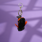Orange Toyota Supra Car Keychain