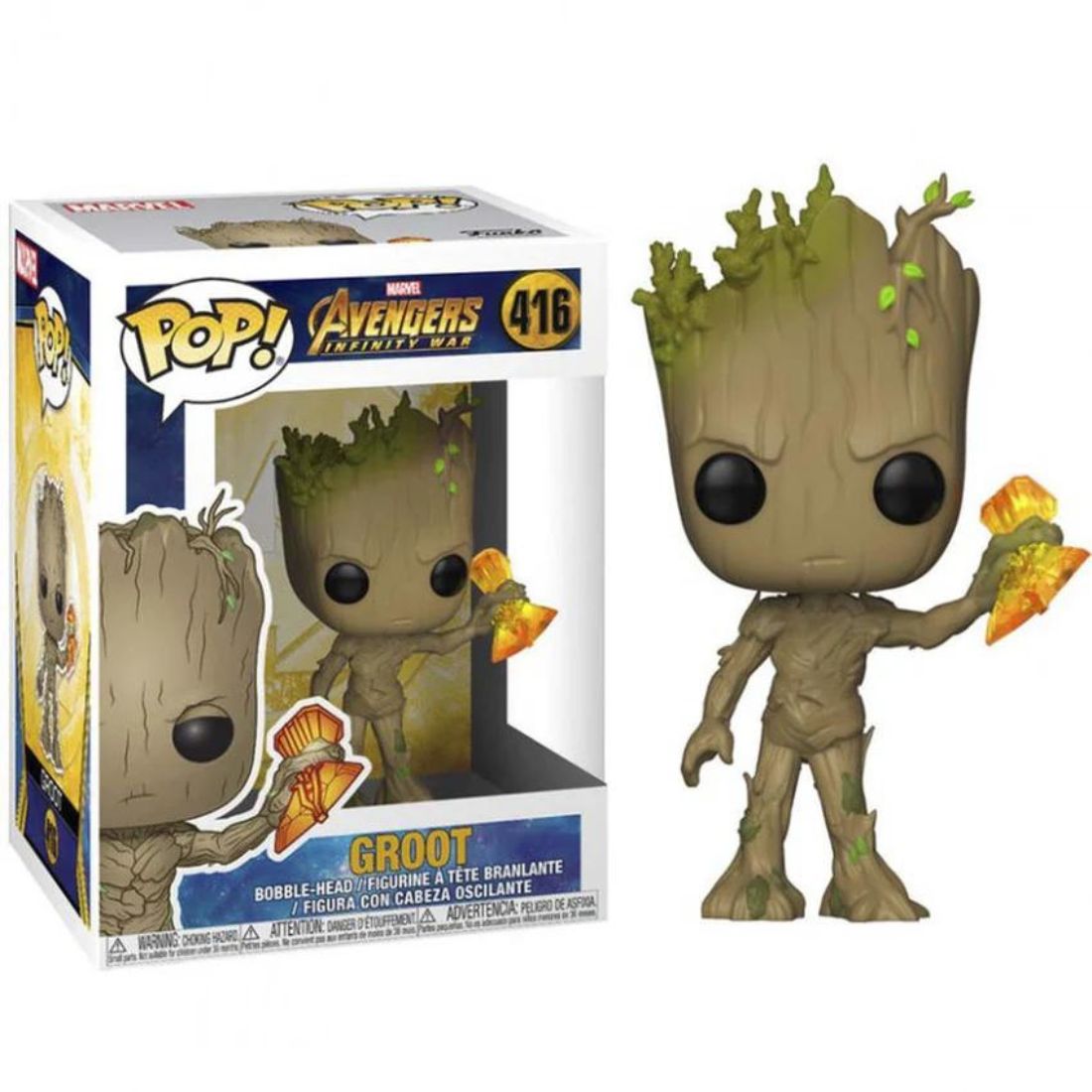 FUNKO POP! MARVEL:INFINITY WAR-GROOT WITH STORMBREAKER-416