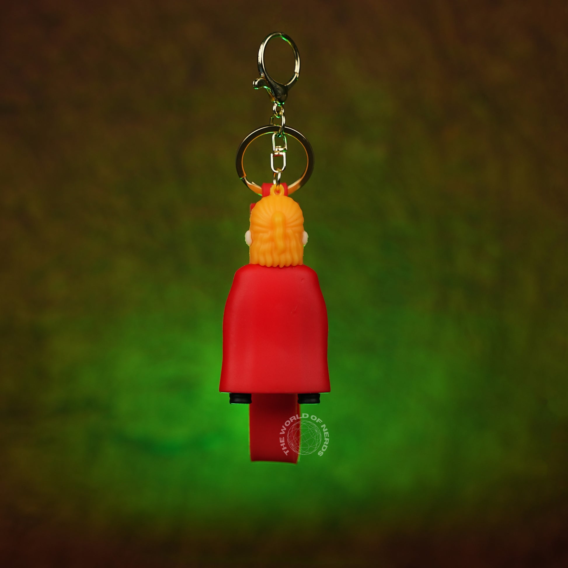 Thor Chibi 3D Rubber Keychain with “Hero” Strap - The World Of Nerds