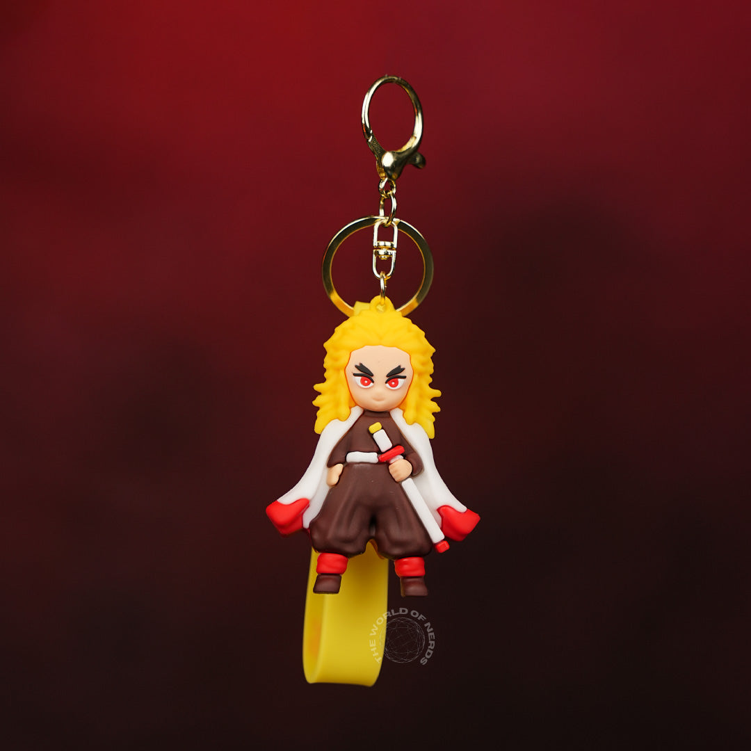 Kyojuro Rengoku Flame Hashira Anime Keychain
