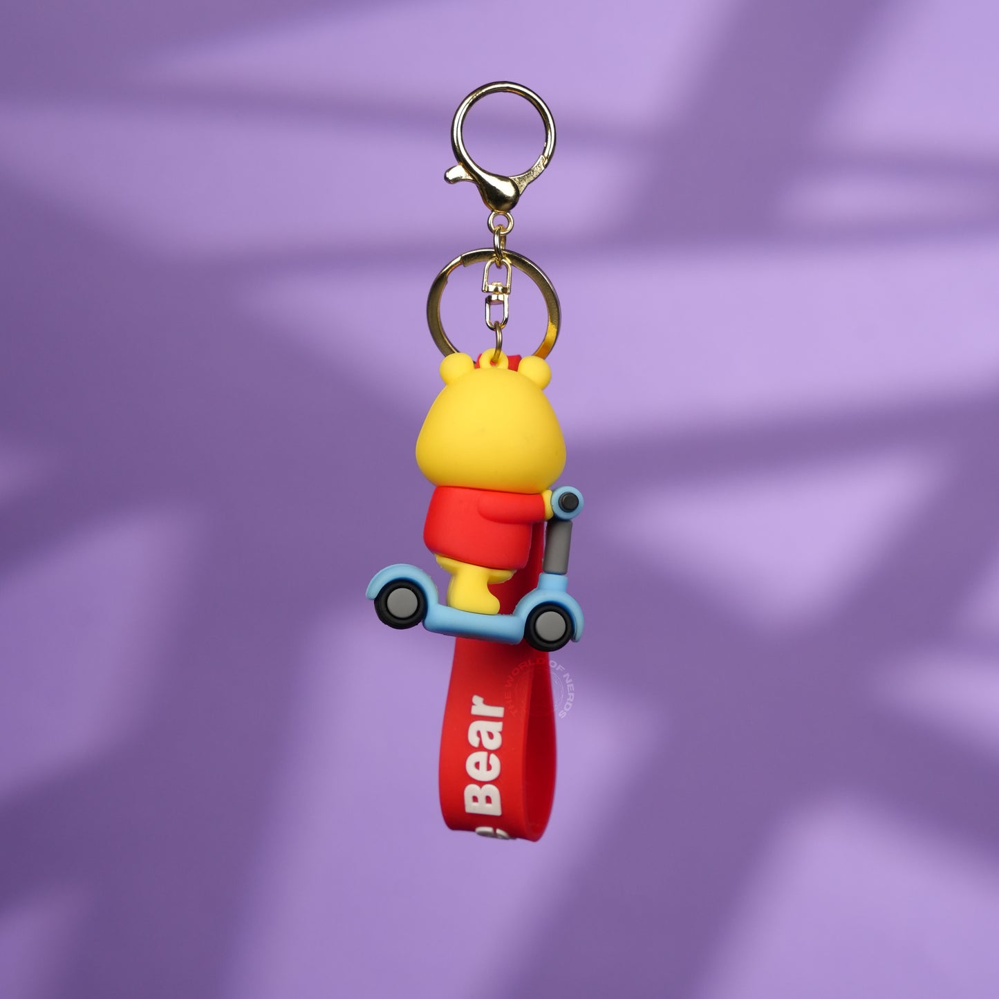 Winnie Bear Scooter Strap Keychain