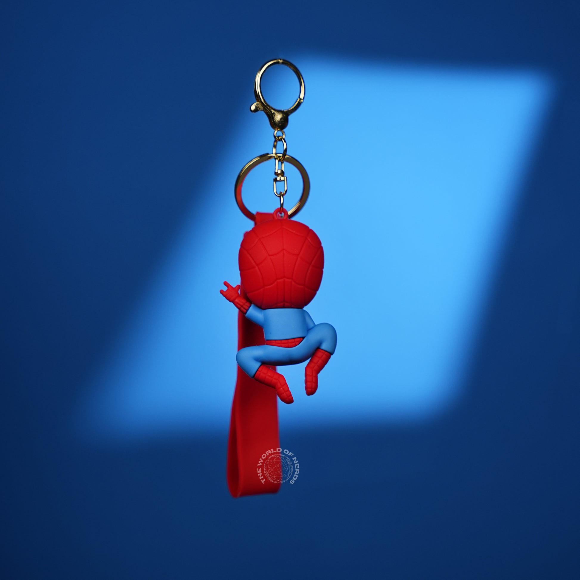 Spider-Man Chibi 3D Rubber Keychain with “Hero” Strap - The World Of Nerds