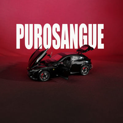Ferrari Purosangue Diecast Model Car – 1:22 Scale (Black) - 2