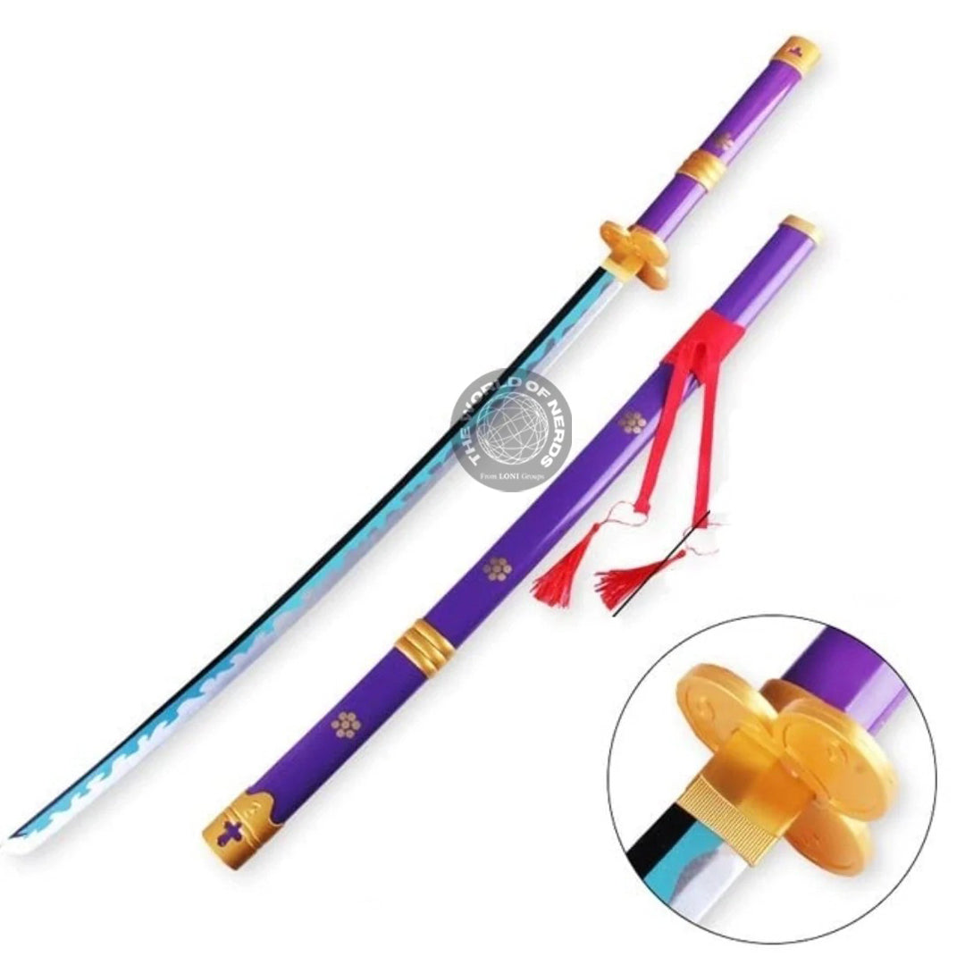 ZORO PURPLE ENMA WOODEN KATANA - The World Of Nerds