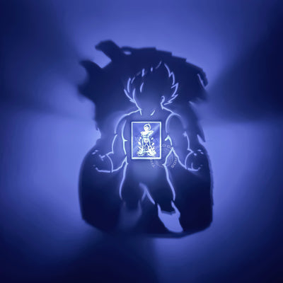 Vegeta Shadow Light Box – Anime LED Wall Decor