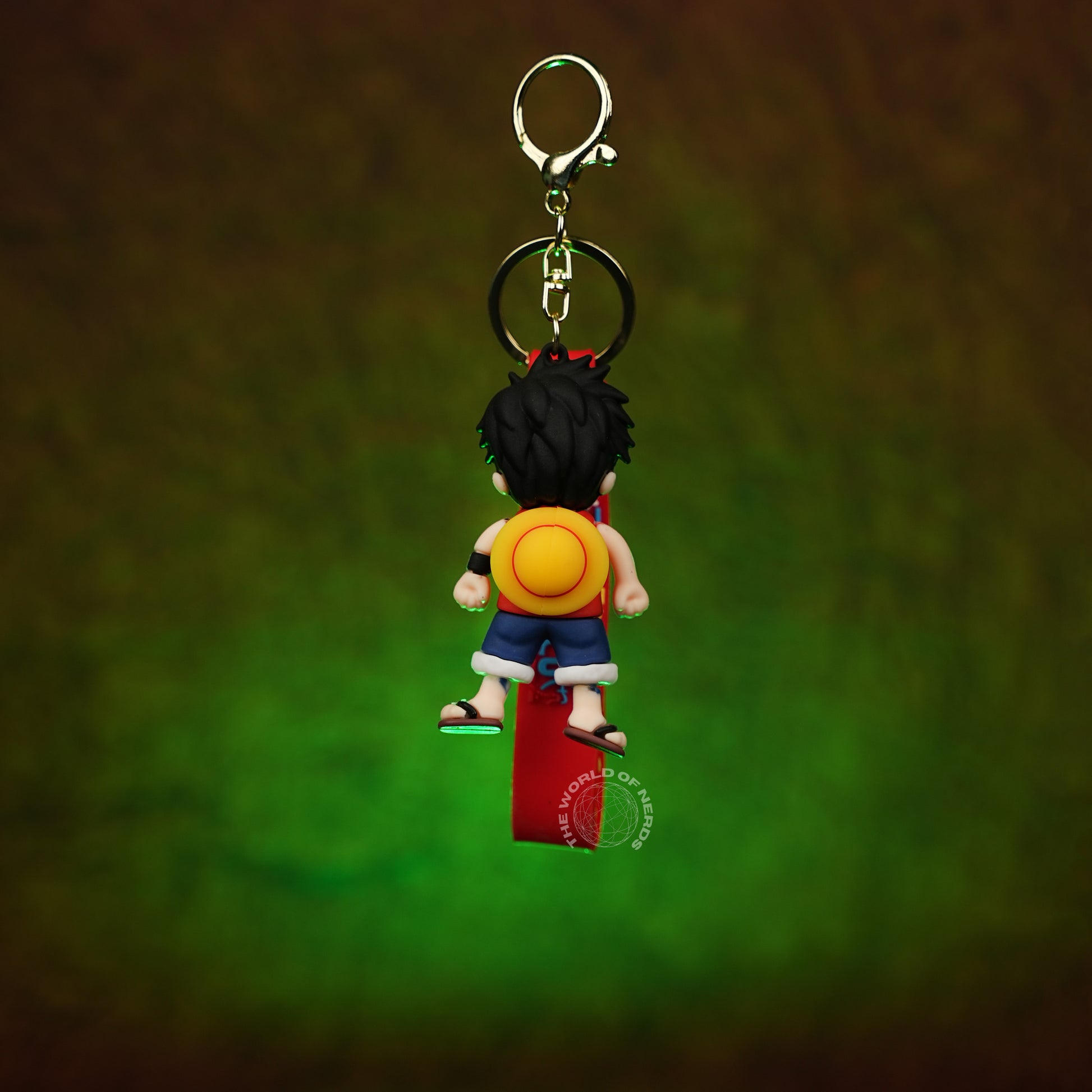 One Piece Monkey D. Luffy Classic Chibi 3D Rubber Keychain - The World Of Nerds