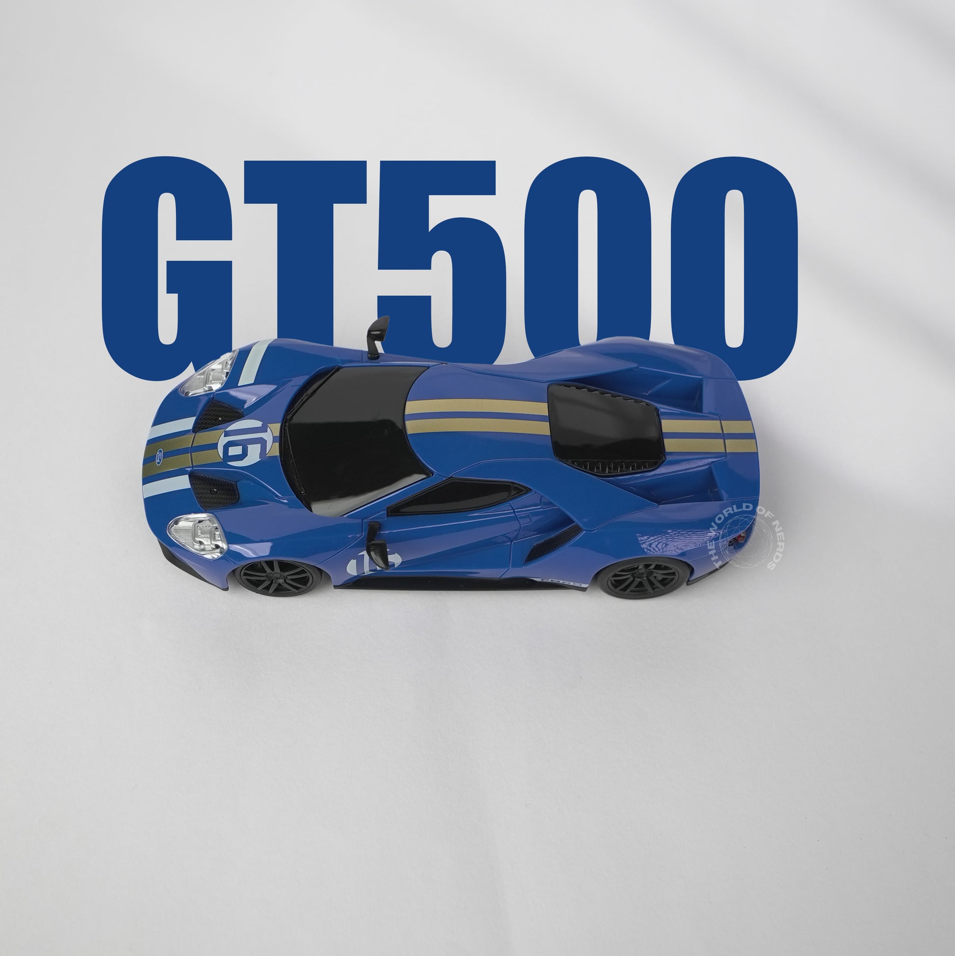 FORD SHELBY GT500-1:24-BLUE-R/C LICENSED - The World Of Nerds