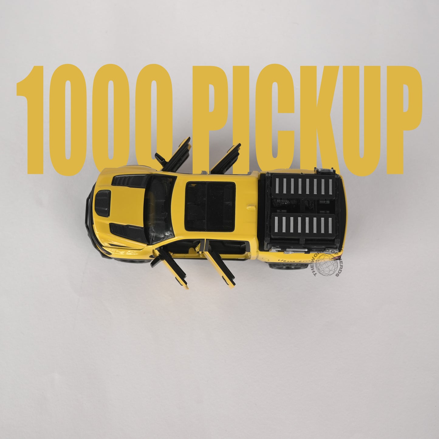 Ram Mammoth Pickup Truck Diecast Model – 1:32 Scale (Yellow)