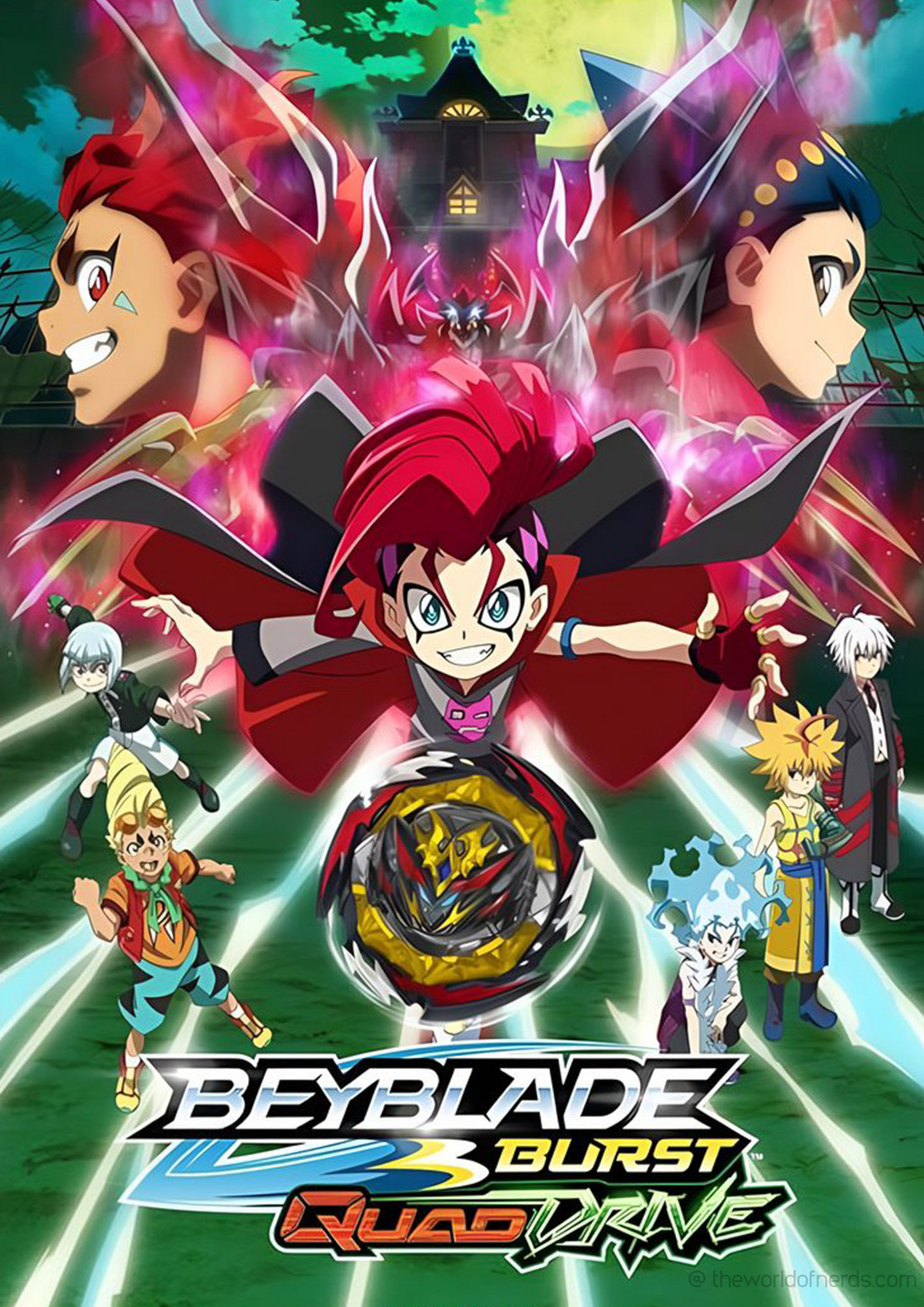 Beyblade Burst QuadDrive Poster A3+ Size - The World Of Nerds
