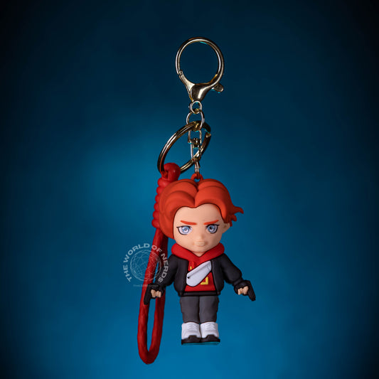 BLACK WIDOW IN HOODY KEYCHAIN