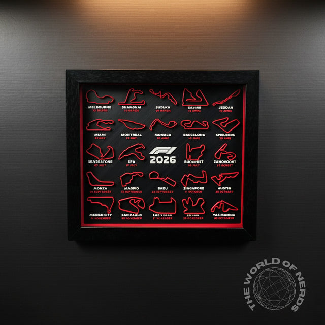 F1 Formula Circuit Wall Frame – 2026 Edition