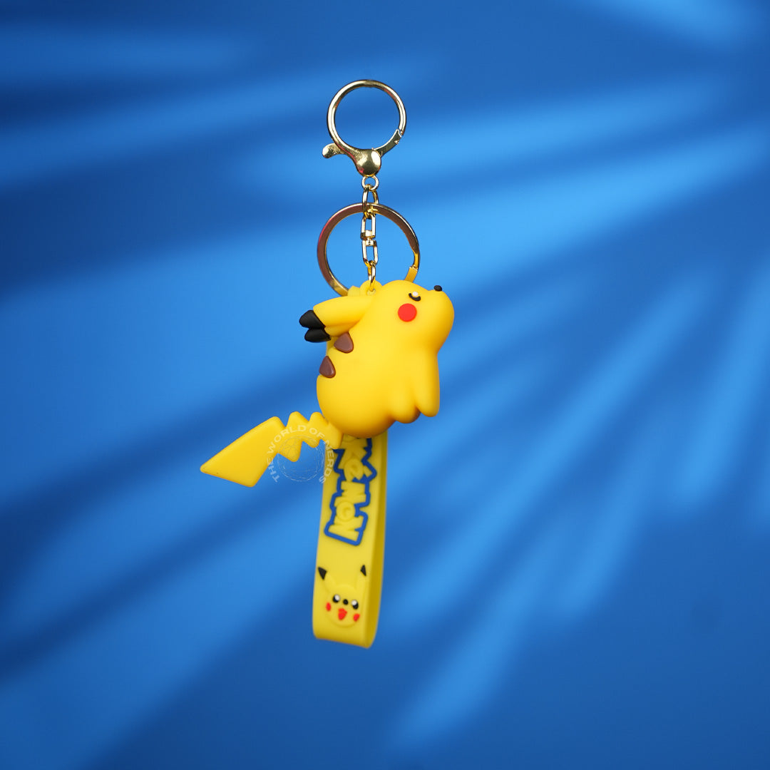 Pikachu Sleeping Pose Pokémon Strap Keychain