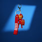 Iron Man Chibi 3D Rubber Keychain with “Hero” Strap - The World Of Nerds