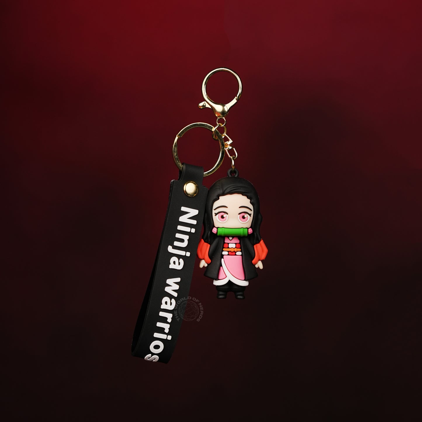 Nezuko Kamado Minimal Chibi Anime Keychain