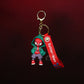 Spider-Man Green Hoodie Street Style Keychain