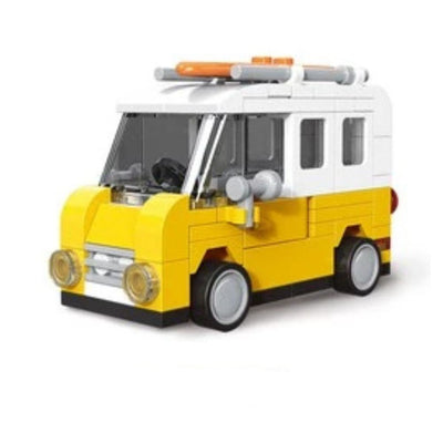DECOOL MINI RACING PULLBACK CAMPING VAN BRICKS TOY