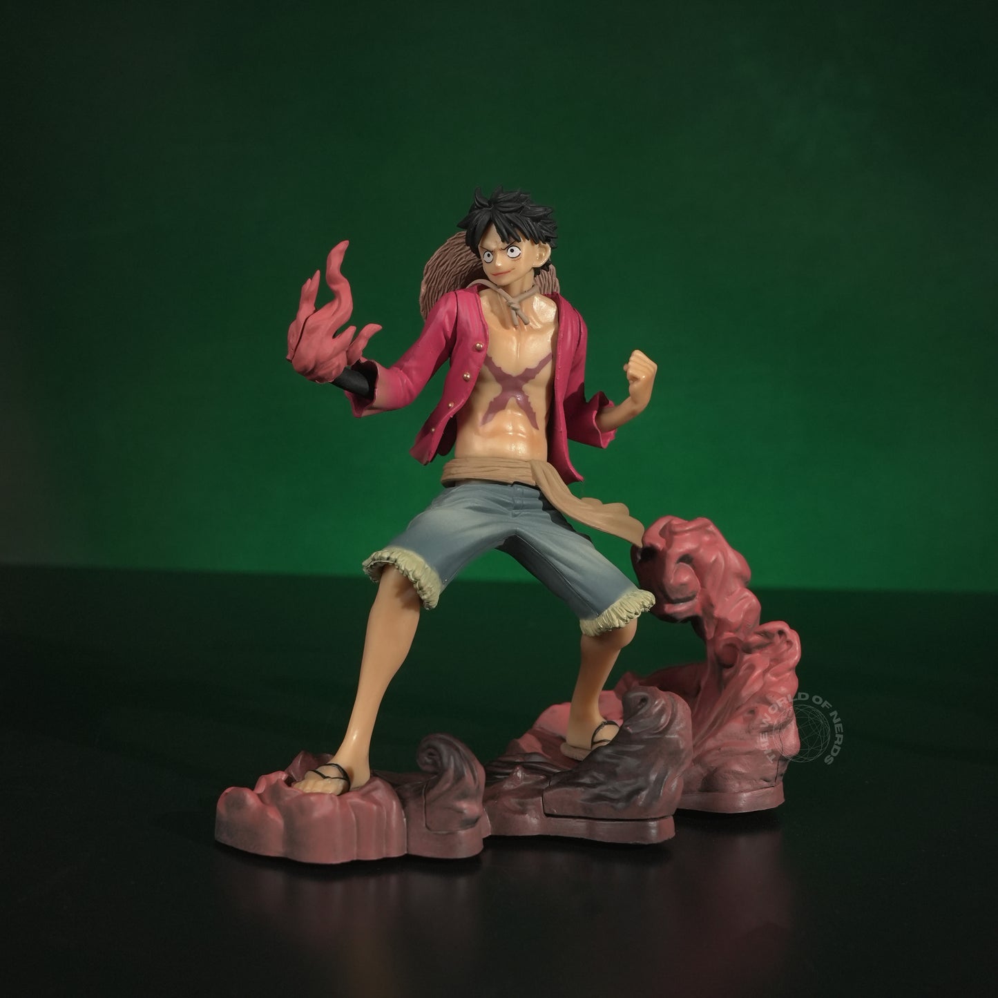 One Piece 3-Piece Action Figure Set – Luffy, Ace & Sabo Anime Collectibles with Effect Bases - The World Of Nerds
