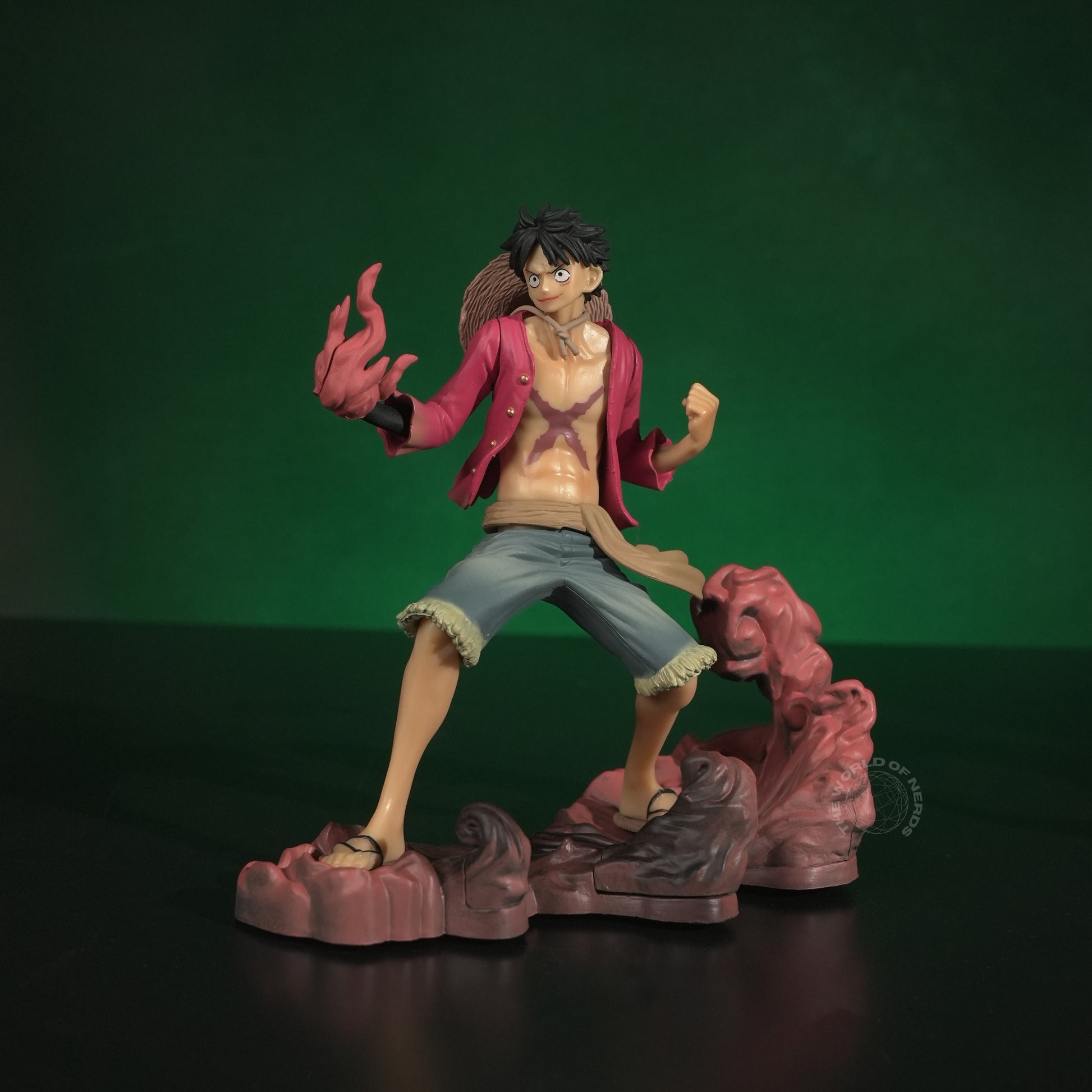 One Piece 3-Piece Action Figure Set – Luffy, Ace & Sabo Anime Collectibles with Effect Bases - The World Of Nerds