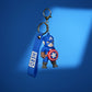 Captain America Classic Chibi 3D Rubber Keychain with “Hero” Strap - The World Of Nerds