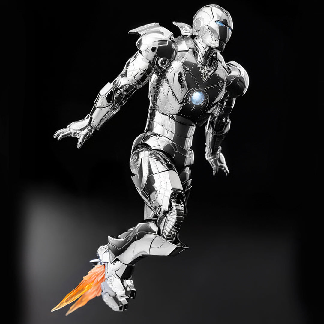 ZD Toys Chrome Iron Man Mark II Action Figure – Premium Metallic Collectible - The World Of Nerds