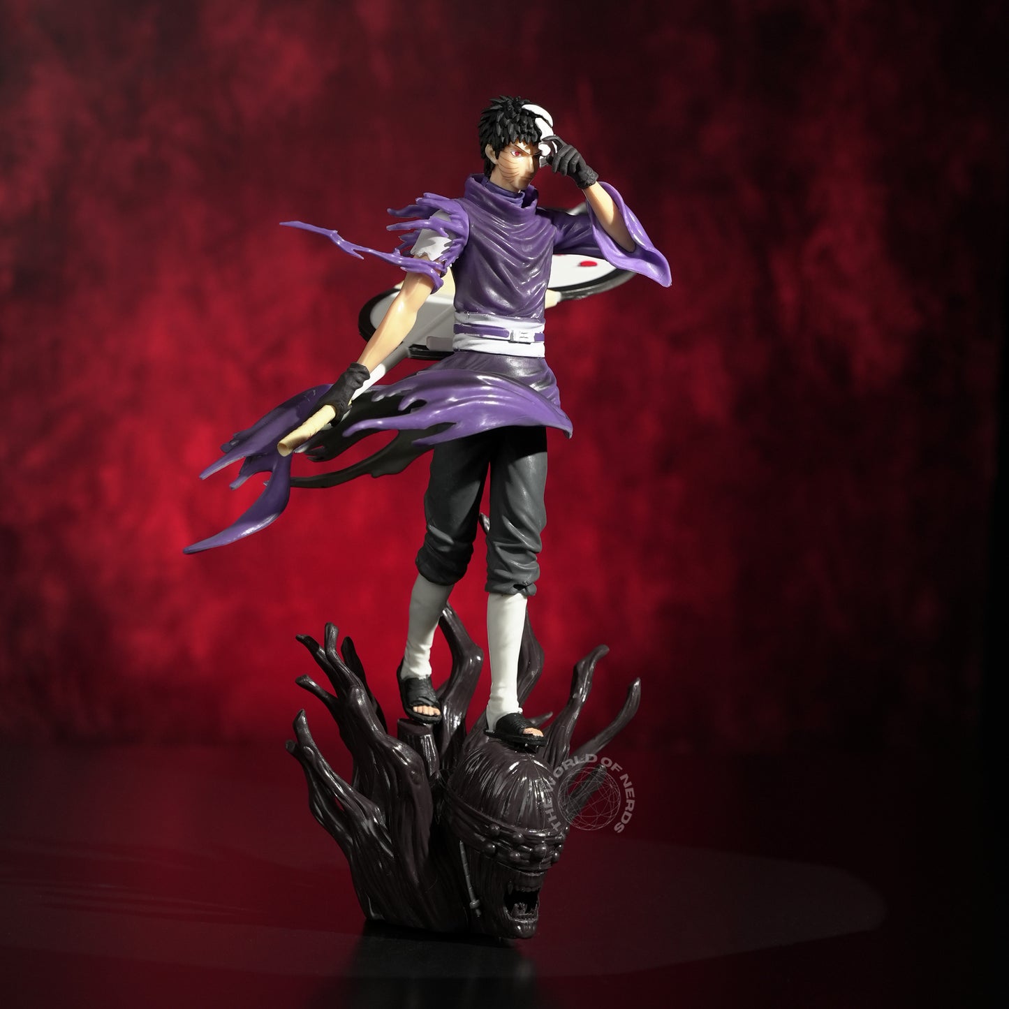 Obito Uchiha Action Figure 28cm – Naruto Shippuden Premium Anime Collectible with Mask & Dark Base - The World Of Nerds