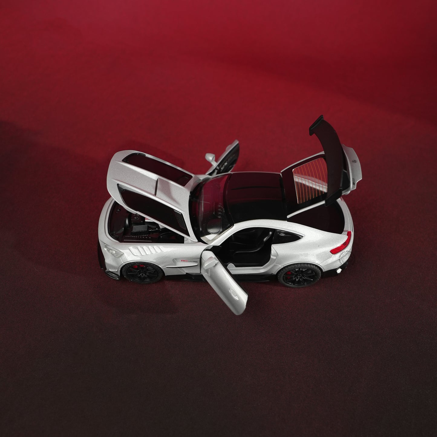 Mercedes-AMG GT R Grey Model Car - 1:22 Scale Diecast