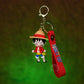 One Piece Monkey D. Luffy Straw Hat Chibi 3D Rubber Keychain - The World Of Nerds
