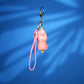 Orange Peppa Pig Character Strap Keychain
