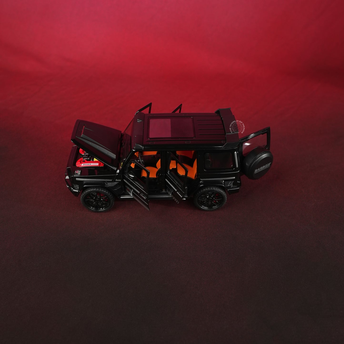 Mercedes-Benz Brabus G-Class Black Model Car - 1:22 Scale Diecast