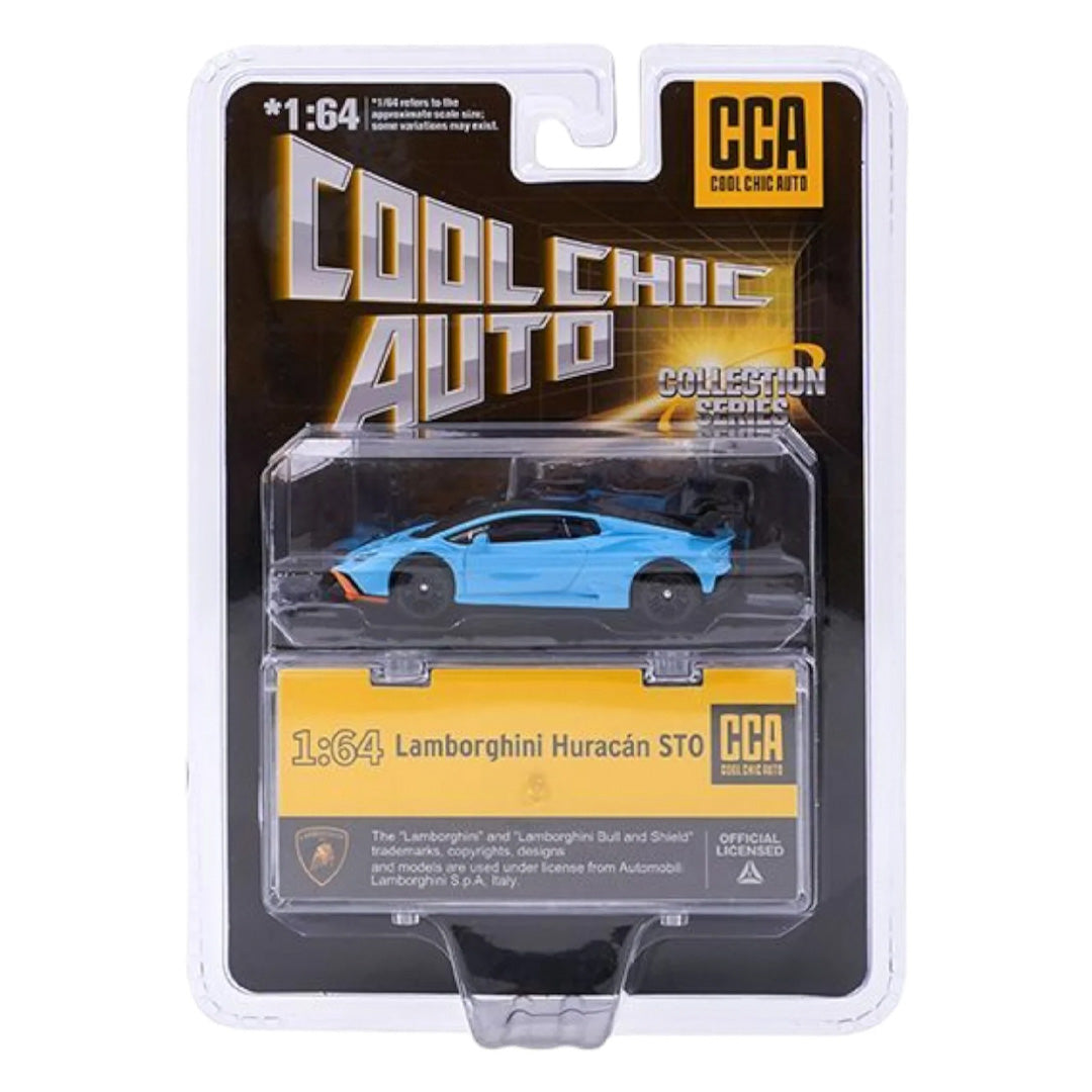 Lamborghini Huracan STO – CCA Blue with Case - The World Of Nerds