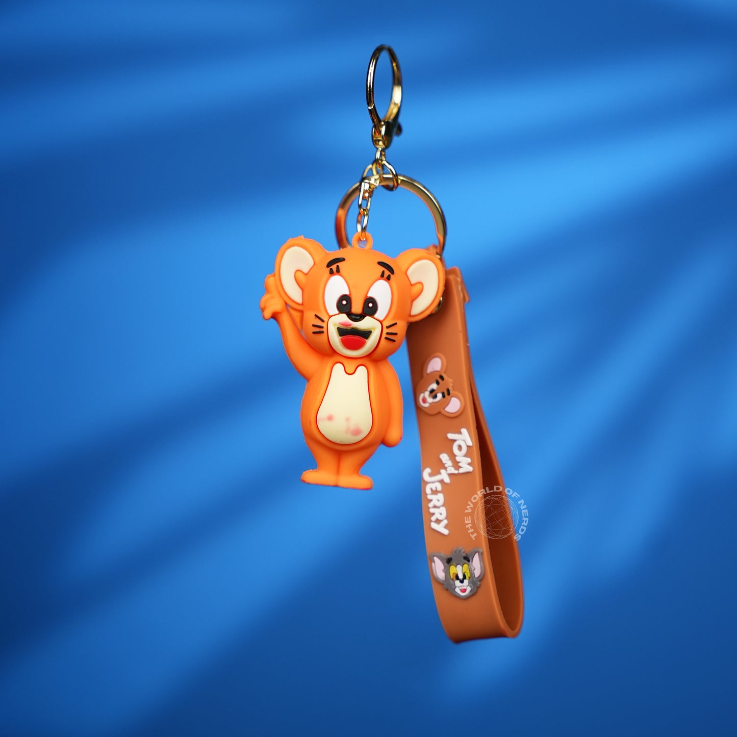 Jerry Waving Cartoon Strap Keychain
