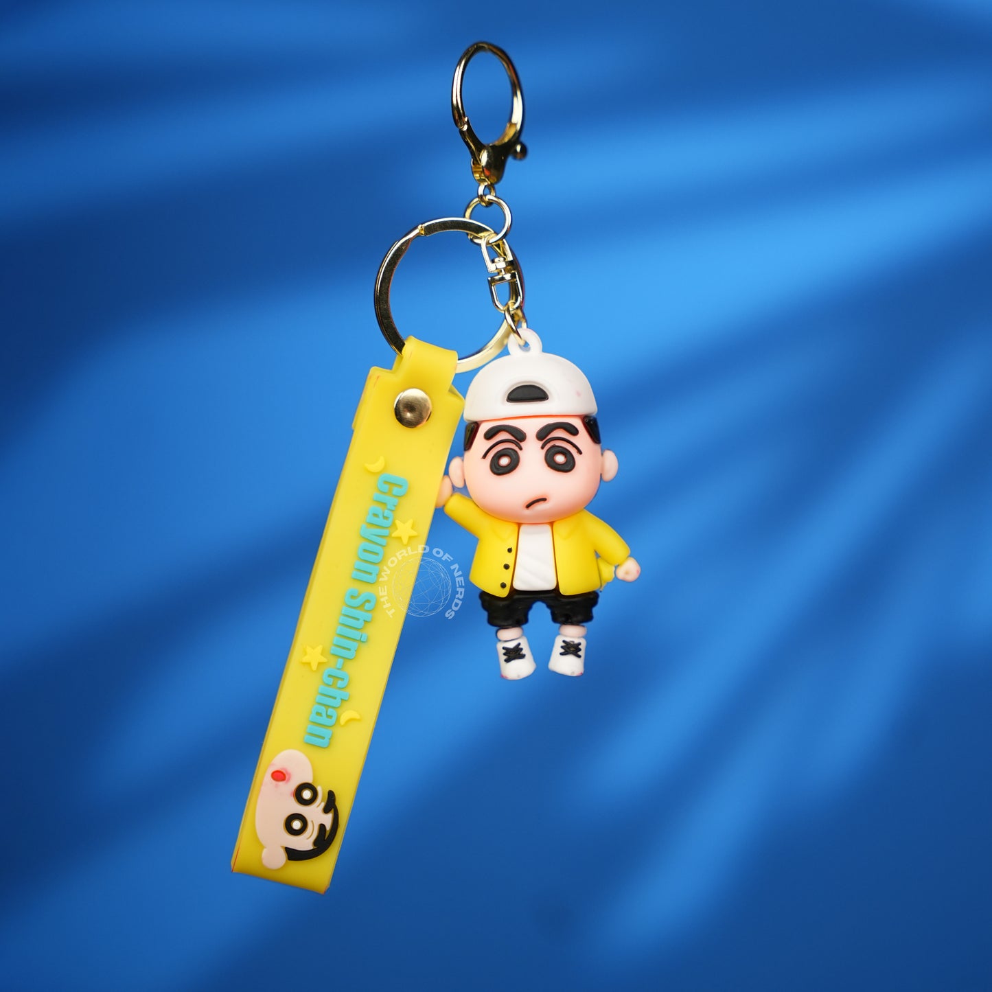 Shin Chan Yellow Outfit Cartoon Strap Keychain