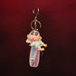 Shinchan White Lying Anime Keychain